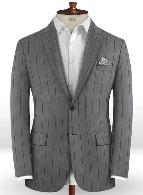 Napolean Rodrio Gray Wool Suit - Click Image to Close