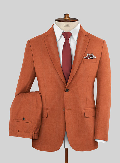 Napolean Runway Orange Wool Suit - Click Image to Close