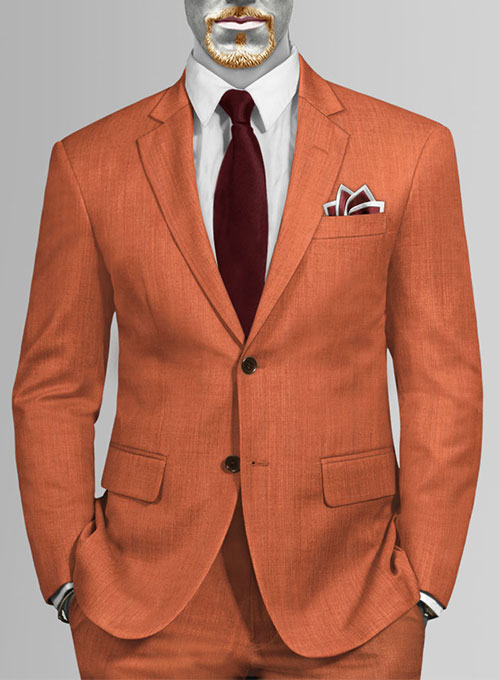 Napolean Runway Orange Wool Suit - Click Image to Close