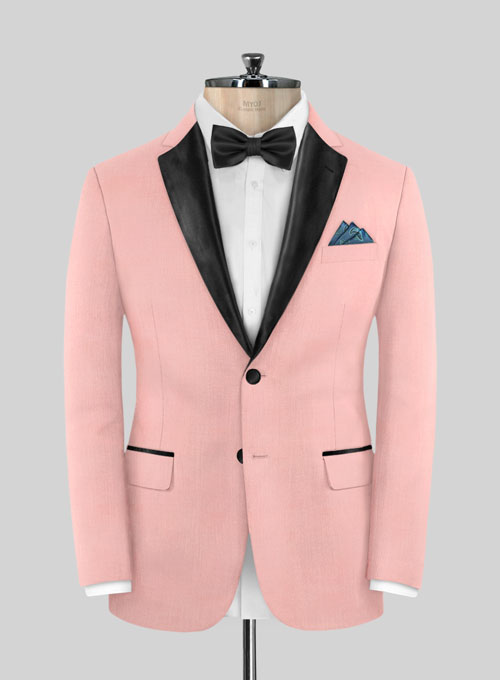 Napolean Runway Pink Wool Tuxedo Suit - Click Image to Close