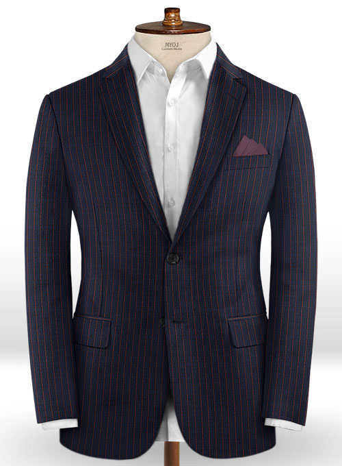 Napolean Soffi Blue Wool Suit