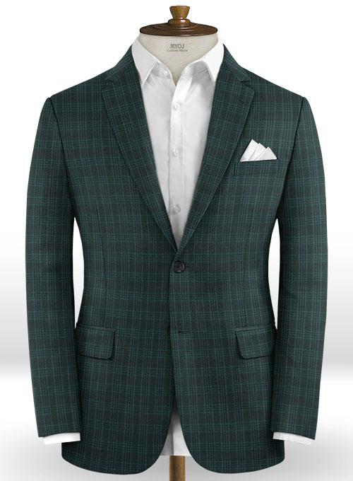 Napolean Sola Green Wool Suit