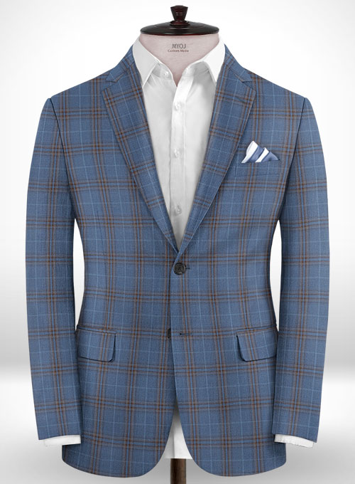 Napolean Tavia Blue Wool Suit