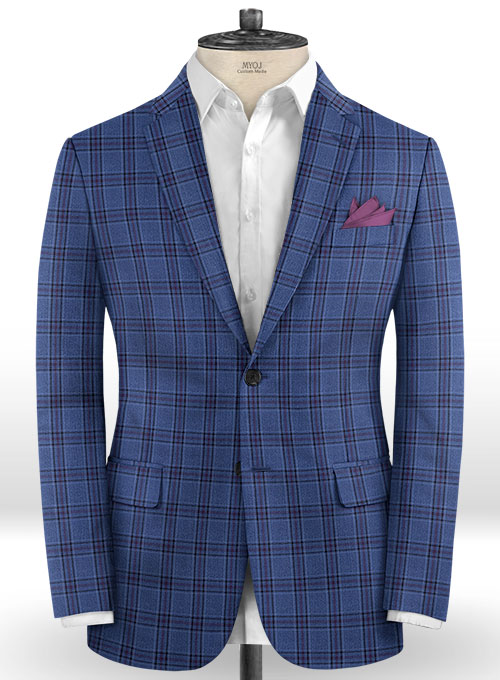 Napolean Tizi Royal Blue Wool Suit