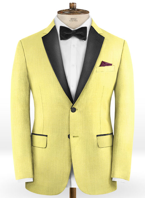 Napolean Yellow Wool Tuxedo Suit - Click Image to Close