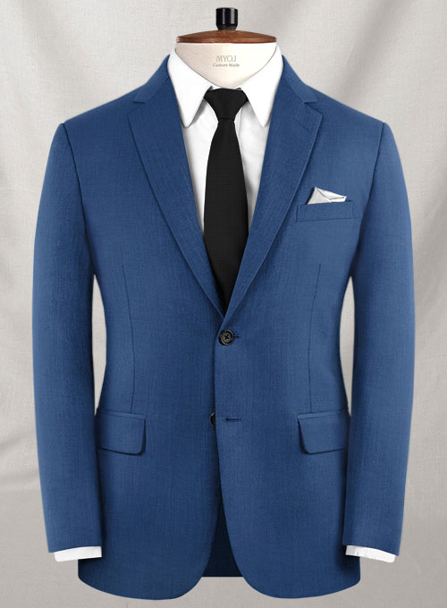 Napolean York Blue Wool Suit