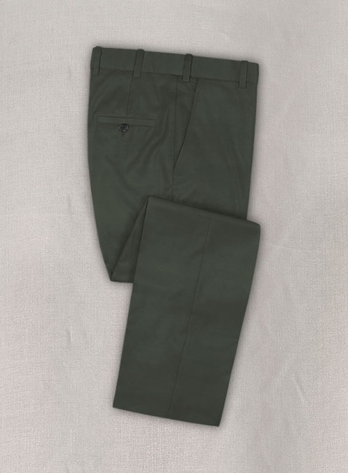 Napolean Military Green Wool Suit