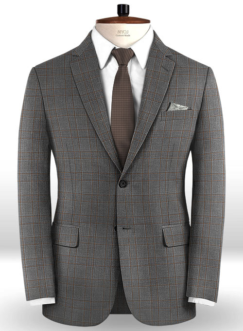 Napolean Strum Gray Wool Suit