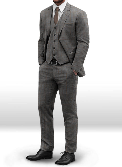 Napolean Strum Gray Wool Suit