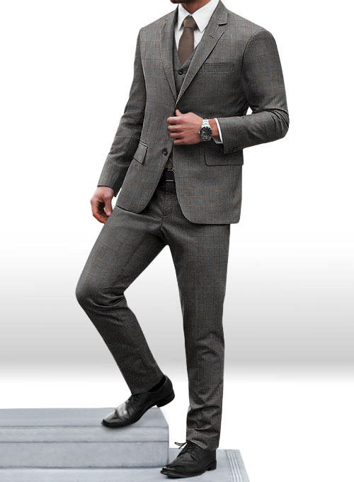 Napolean Strum Gray Wool Suit