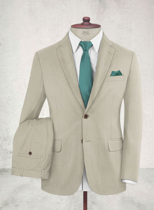 Napolean Muted Khaki Wool Suit