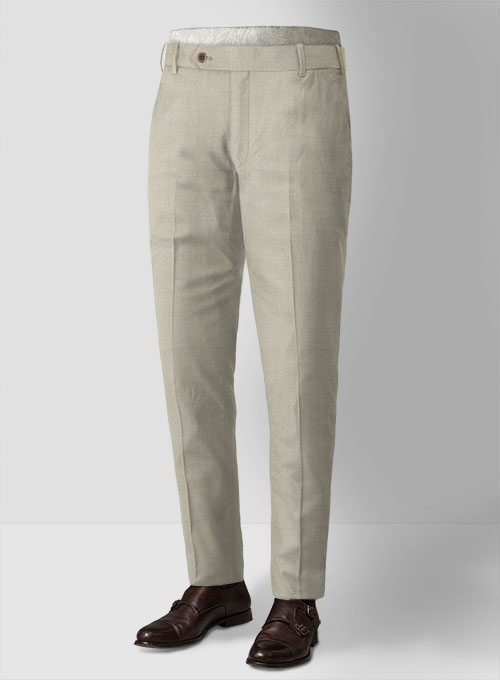 Napolean Muted Khaki Wool Suit - Click Image to Close