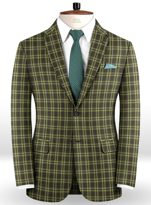 Napolean Poker Green Wool Suit