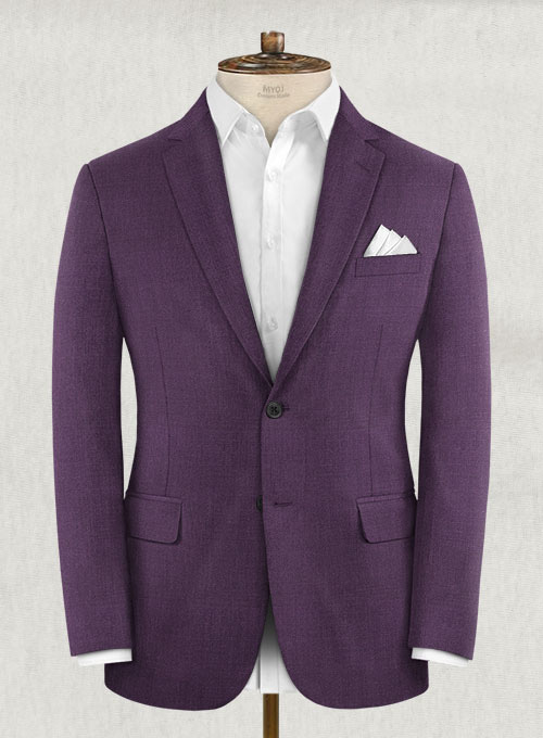 Napolean Purple Wool Suit