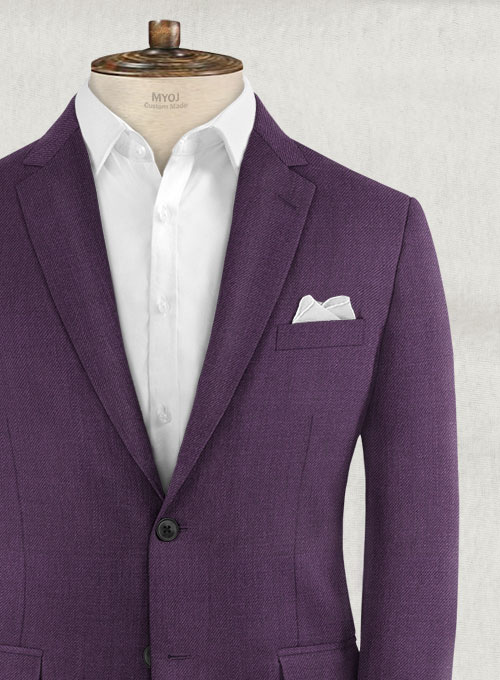 Napolean Purple Wool Suit