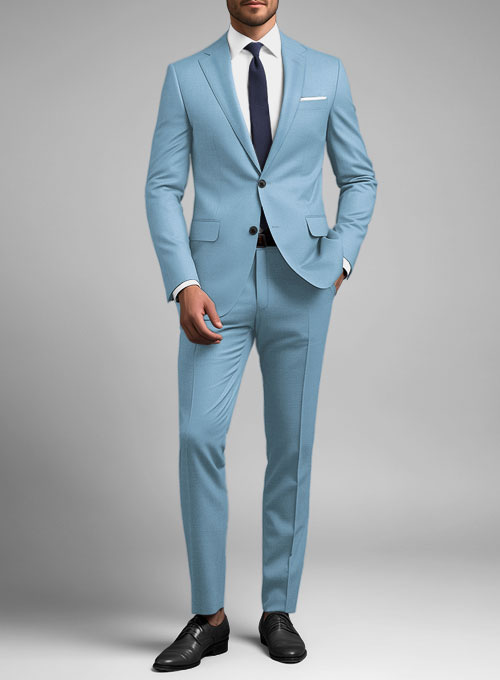 Napolean Taj Blue Wool Suit