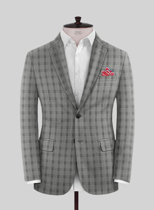 Napolean Tram Gray Wool Suit