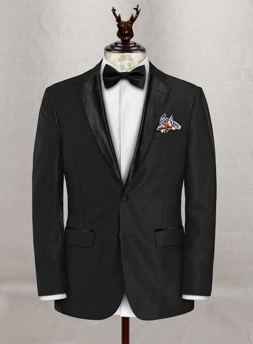 Napolean Twilight Black Wool Tuxedo Suit