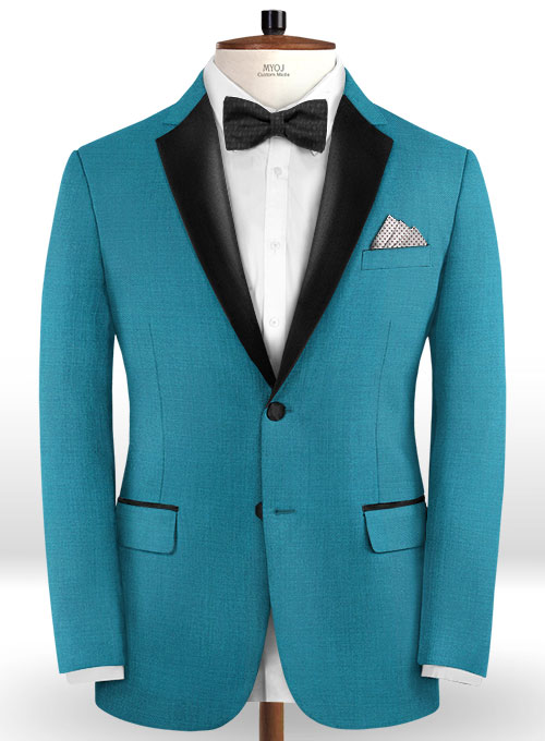 Napolean Yale Blue Wool Tuxedo Suit