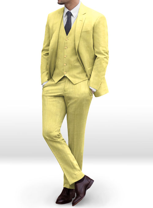 Napolean Yellow Wool Suit - Click Image to Close