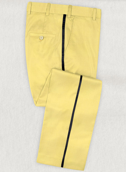 Napolean Yellow Wool Tuxedo Suit