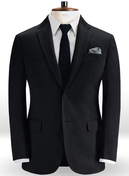 Dark Navy Blue Chino Suit - Click Image to Close