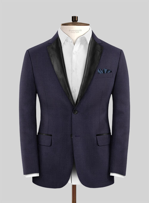 Napolean Eggplant Wool Tuxedo Suit