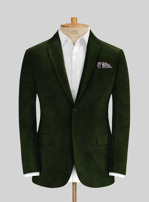 Olive Green Corduroy Suit