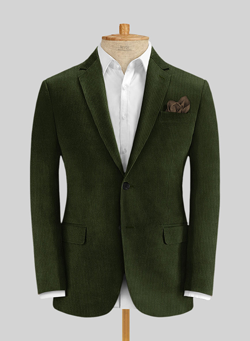 Olive Green Corduroy Suit