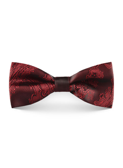 Paisley Bow - Red
