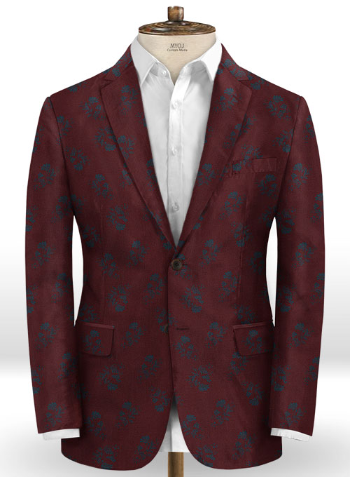 Paole Wine Wool Suit