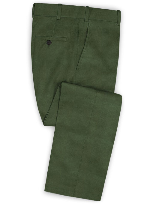 Pine Green Satin Cotton Suit : Made To Measure Custom Jeans For Men ...