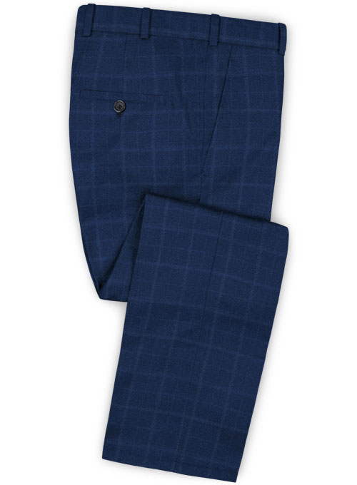 Pisa Blue Feather Tweed Suit