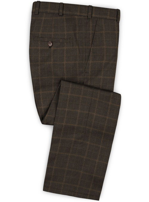 Pisa Brown Feather Tweed Suit