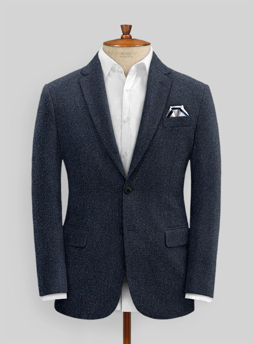 Playman Blue Denim Tweed Suit - Click Image to Close