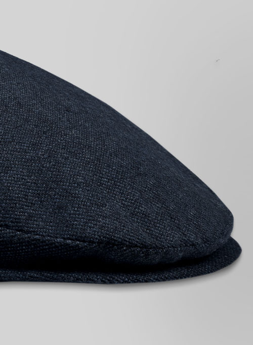 Playman Blue Denim Tweed Flat Cap - Click Image to Close