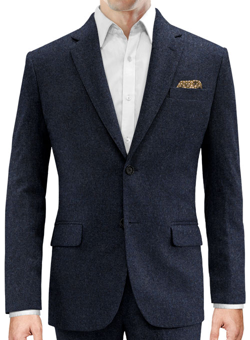 Playman Blue Denim Tweed Suit - Click Image to Close