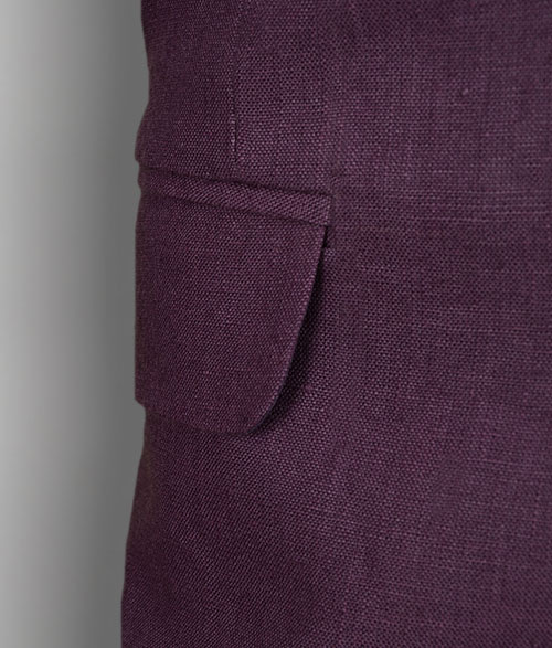 Polish Purple Pure Linen Jacket