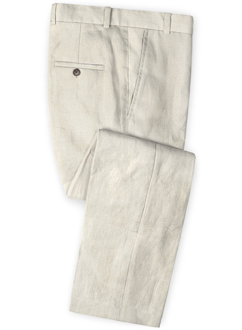 Pure Barn Beige Linen Suit - Click Image to Close