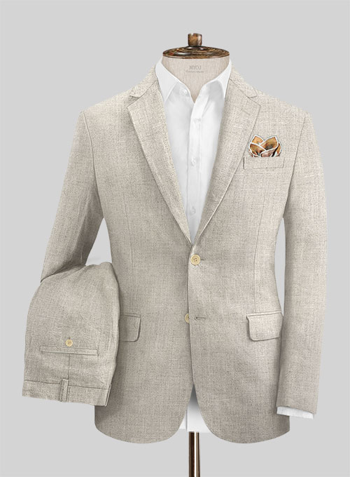 Pure Barn Beige Linen Suit