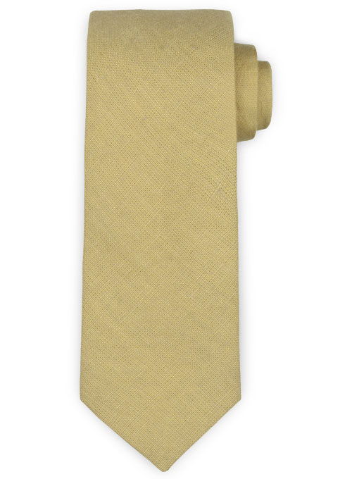 Linen Tie - Pure Tan