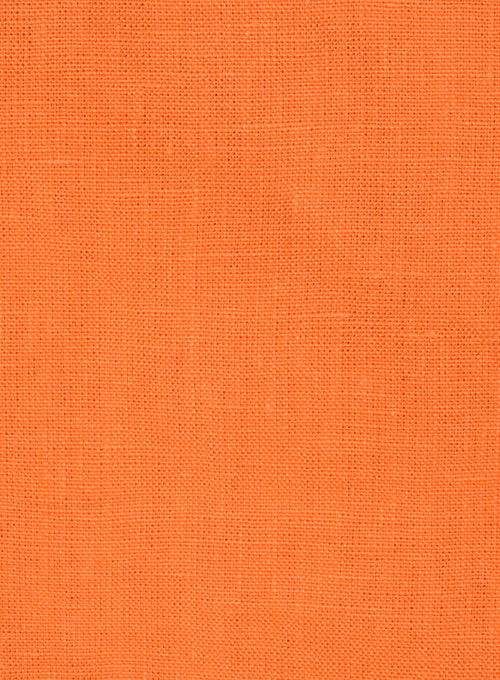 Pure Neon Orange Linen Suit