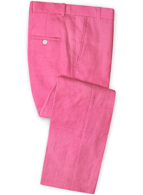 Pure Neon Pink Linen Suit