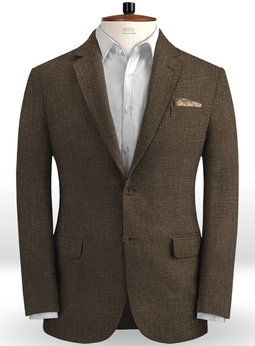 Pure Rich Brown Linen Suit