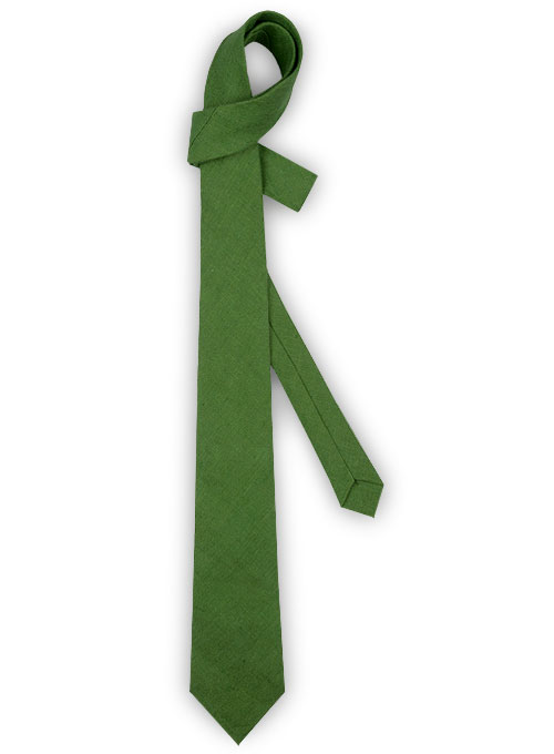 Linen Tie - Pure Zod Green