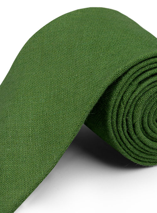 Linen Tie - Pure Zod Green