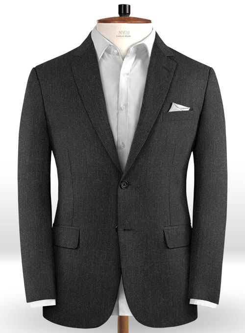 Reda Charcoal Pure Wool Suit