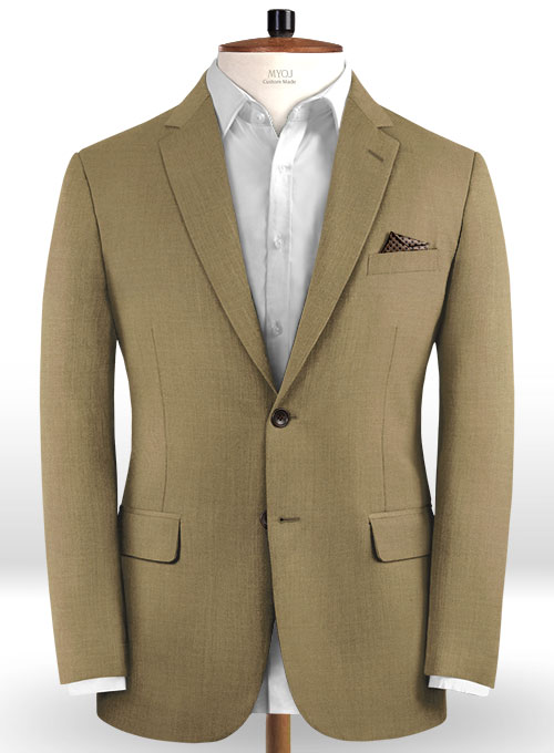 Reda Dark Beige Pure Wool Suit