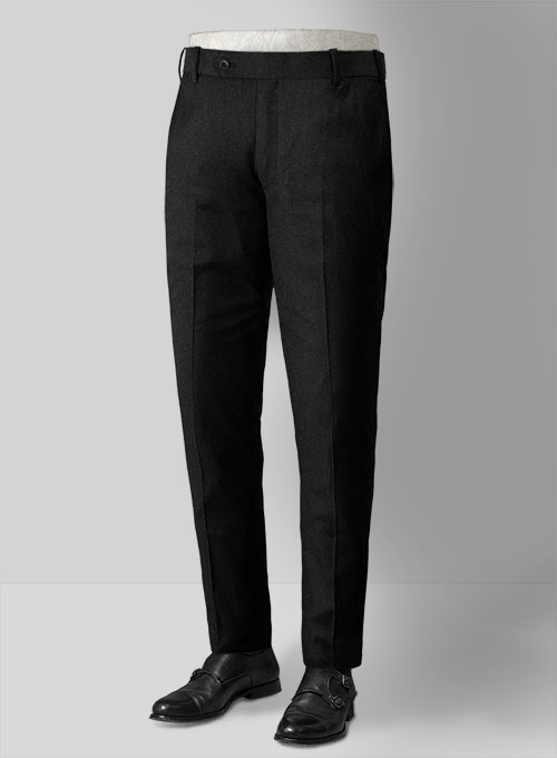 Reda Flannel Black Wool Suit - Click Image to Close