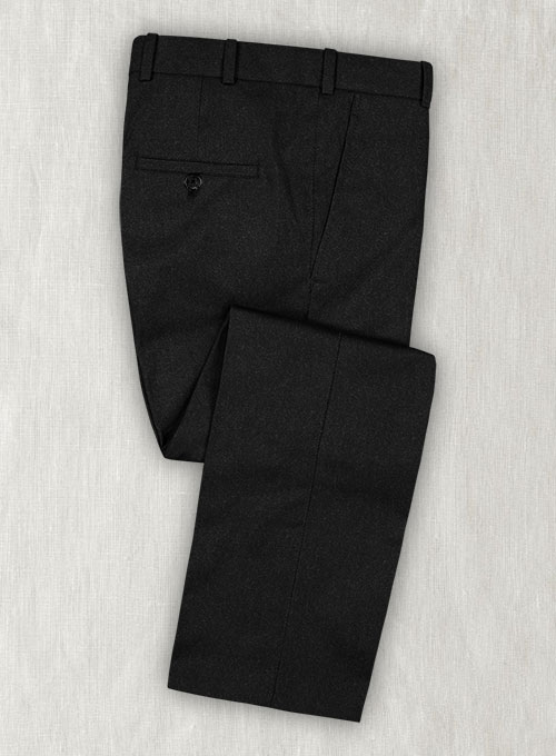 Reda Flannel Black Wool Suit